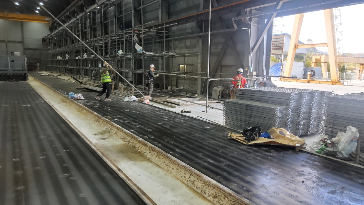 Shuttle Rail Demolition and Installation Construction